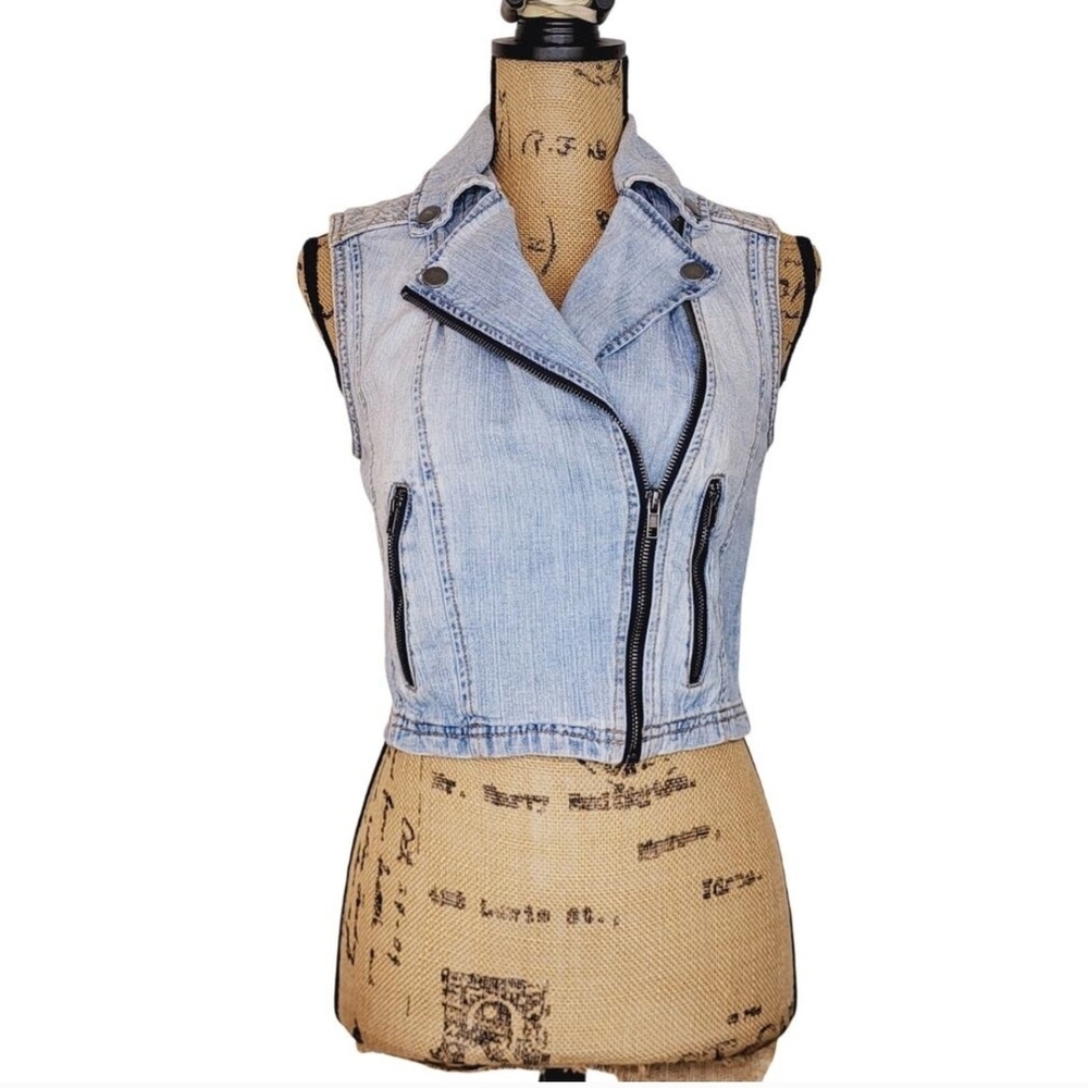 Vintage Bullhead Light Blue Denim Vest